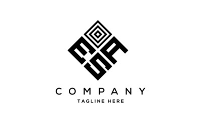 EAS square three latter logo vector