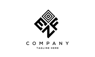 EFN square three latter logo vector