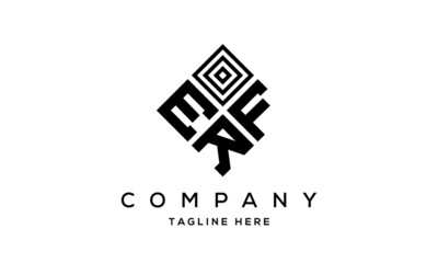 EFR square three latter logo vector