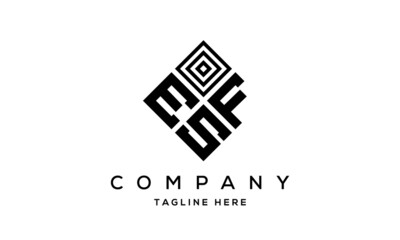 EFS square three latter logo vector