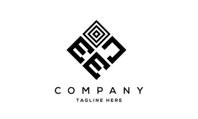 EJE square three latter logo vector