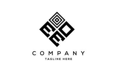 EOE square three latter logo vector