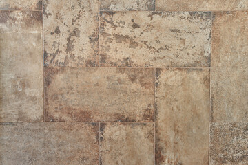 Mosaico con estilo de piedras y decorativo con textura rugosa de color beige ideal para pisos y paredes