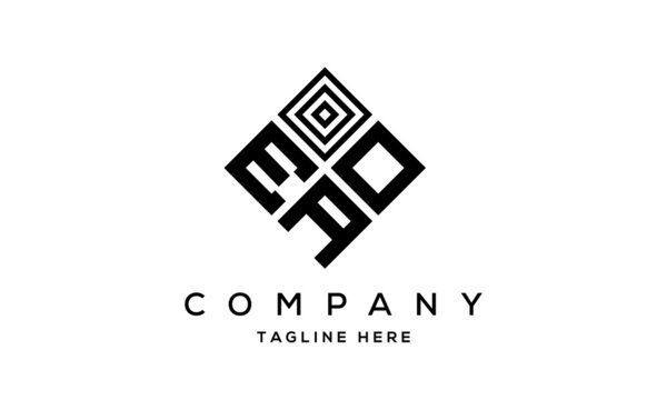EOA square three latter logo vector