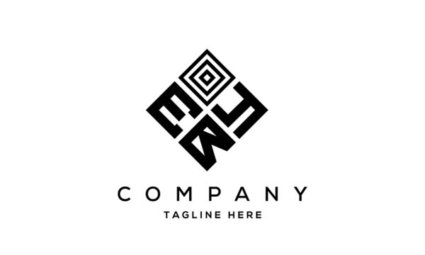 EYB square three latter logo vector
