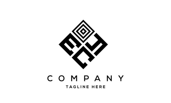 EYC square three latter logo vector