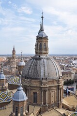 Naklejka na ściany i meble Basilica de Nuestra senora del Pilar, Zaragoza, Spain