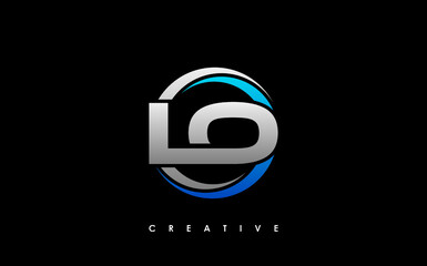 LO Letter Initial Logo Design Template Vector Illustration
