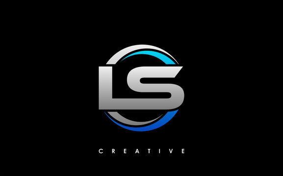 LS Letter Initial Logo Design Template Vector Illustration