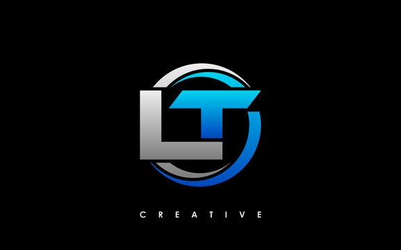 LT Letter Initial Logo Design Template Vector Illustration