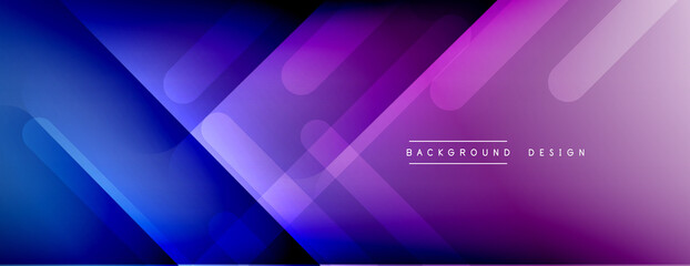 Dynamic lines abstract background. 3D shadow effects and fluid gradients. Modern overlapping forms
