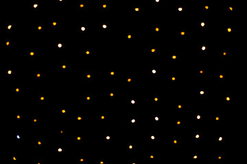Background of small lights on black