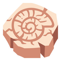 shell fossil icon © maxicons