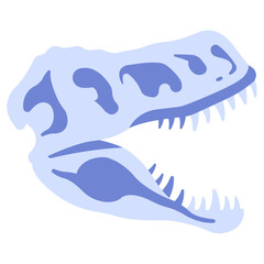 skull fossil icon