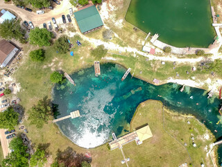 Overhead View of Vortex Springs, located near Ponce de Leon, Florida