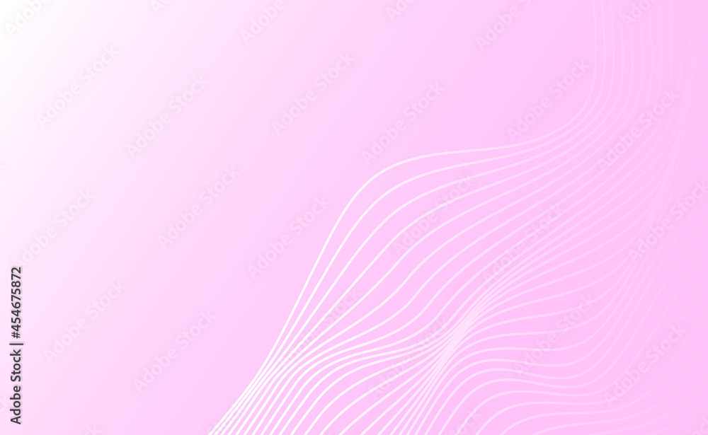 Wall mural Abstract soft pink background with wavy lines for banner design template. Vector