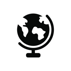 Globe icon vector graphic