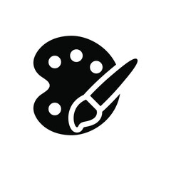 Drawing palette icon vector graphic