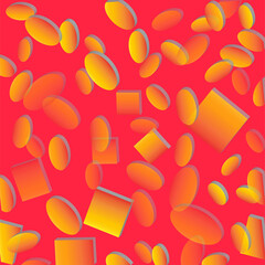 Seamless pattern with colorfulgeometric figures. Vector