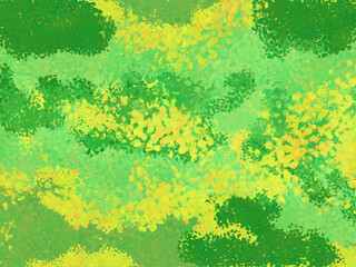 Stippling green and yellow abstract background.