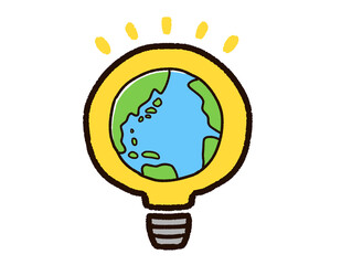 電球と地球