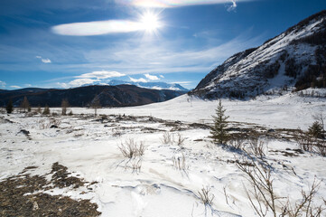 View of Altay mountains