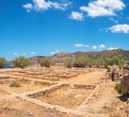 Paleochora fortress inside. Crete, Greece