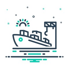 Mix icon for port