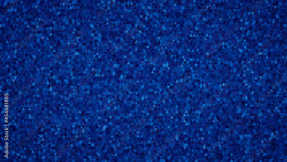 Poster abstract dark blue triangular shape background. full frame triangle geometric background in 4k resol