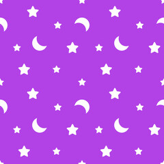 sky with stars seamless pattern background 