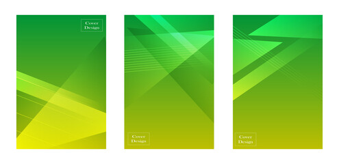 Obraz premium set of green and yellow background