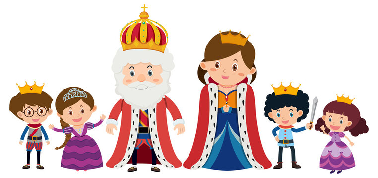 Royal family cartoon character