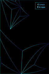 black and blue cover background