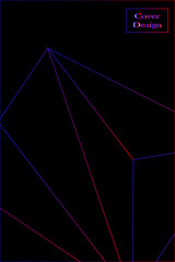 black background with blue and red lines