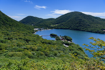 Fototapeta premium 黒檜山から見た大沼と地蔵岳