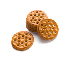 group of cookies isolated white background