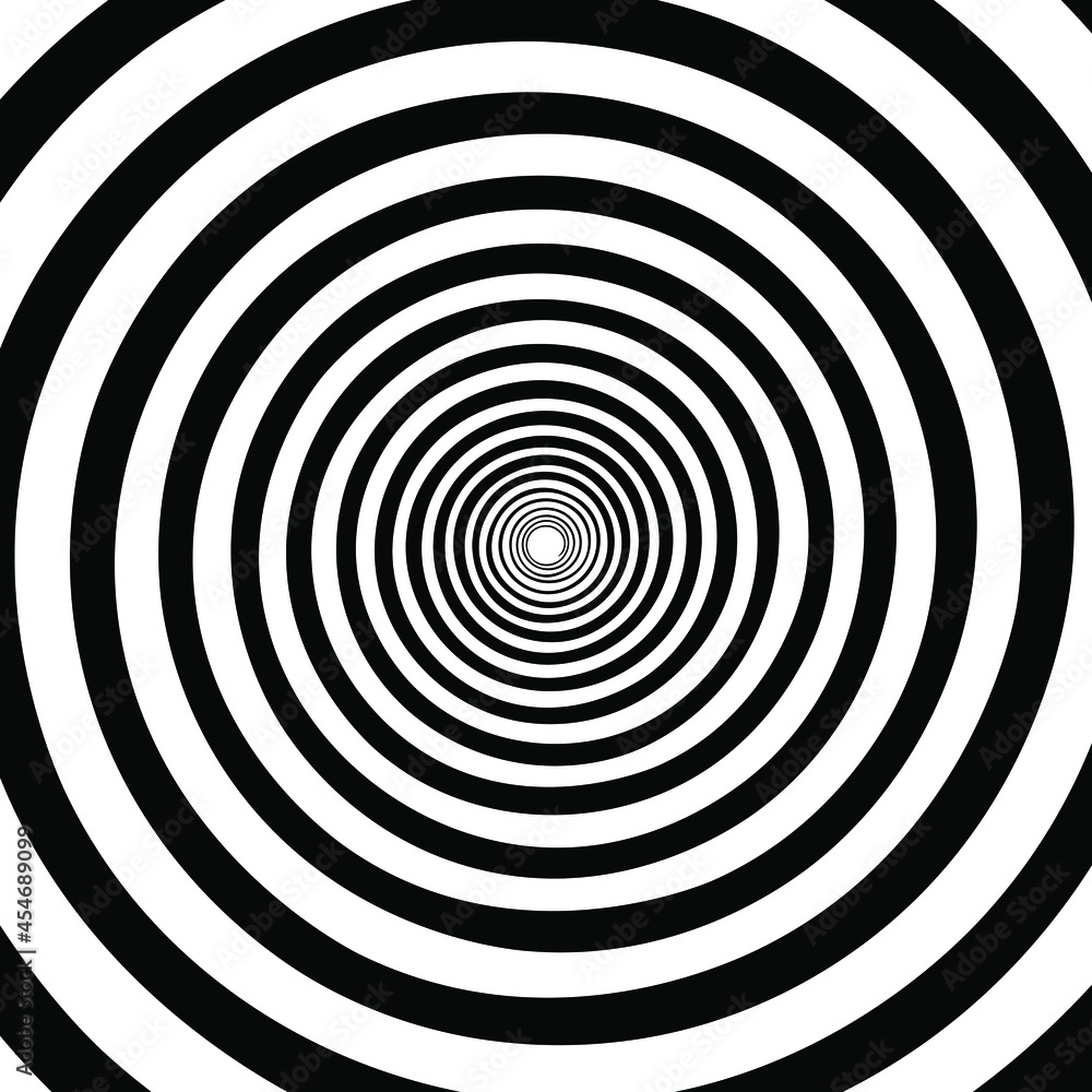 Poster hypnotic spiral background.optical illusion style design. vector illustration