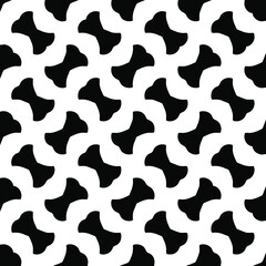 Naklejka na ściany i meble Seamless vector pattern in geometric ornamental style. Black and white pattern. 