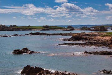 Fototapeta premium view of the coast of the sea