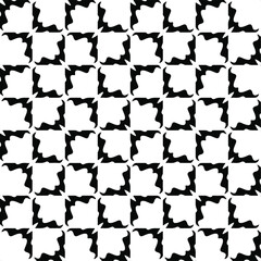 Seamless vector pattern in geometric ornamental style. Black and white pattern.