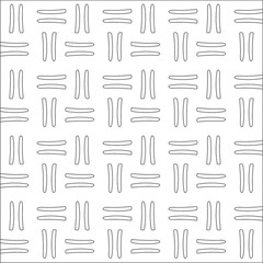 Vector pattern with symmetrical elements . Modern stylish abstract texture. Repeating geometric tiles from striped elements.