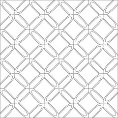 Fototapeta premium Vector pattern with symmetrical elements . Modern stylish abstract texture. Repeating geometric tiles from striped elements.
