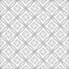 Vector pattern with symmetrical elements . Modern stylish abstract texture. Repeating geometric tiles from striped elements.