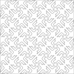 Vector pattern with symmetrical elements . Modern stylish abstract texture. Repeating geometric tiles from striped elements.