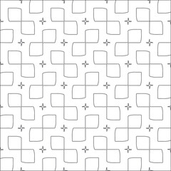 Vector pattern with symmetrical elements . Modern stylish abstract texture. Repeating geometric tiles from striped elements.