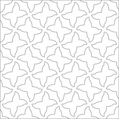 Vector pattern with symmetrical elements . Modern stylish abstract texture. Repeating geometric tiles from striped elements.