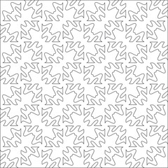 Vector pattern with symmetrical elements . Modern stylish abstract texture. Repeating geometric tiles from striped elements.