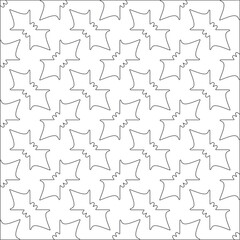 Vector pattern with symmetrical elements . Modern stylish abstract texture. Repeating geometric tiles from striped elements.