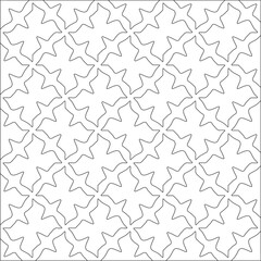 Vector pattern with symmetrical elements . Modern stylish abstract texture. Repeating geometric tiles from striped elements.