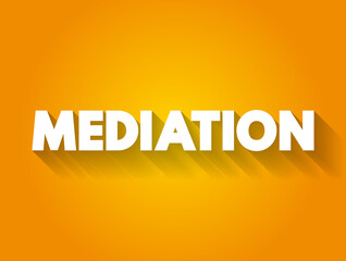 Mediation text quote, concept background